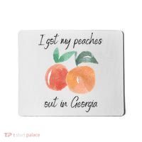 I Got My Peaches Out In Georgia Lyrics Song Funny Fruit Mousepad thumb 0