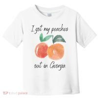 I Got My Peaches Out In Georgia Lyrics Song Funny Fruit Toddler T-Shirt thumb 0