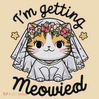 I'm Getting Meowied Bridesmaid Bachelorette Party Kawaii Cat Tote Bag thumb 4