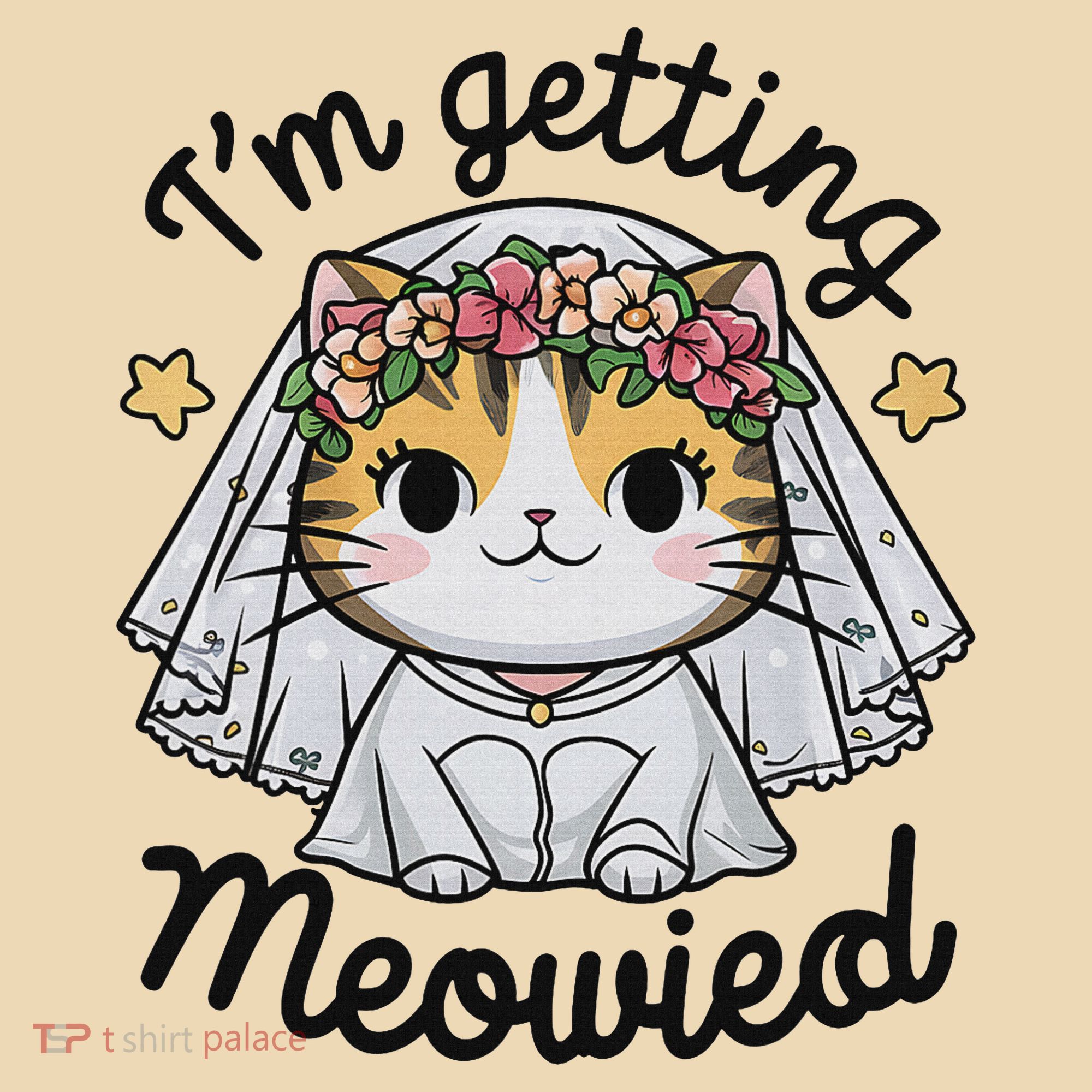 I'm Getting Meowied Bridesmaid Bachelorette Party Kawaii Cat Tote Bag