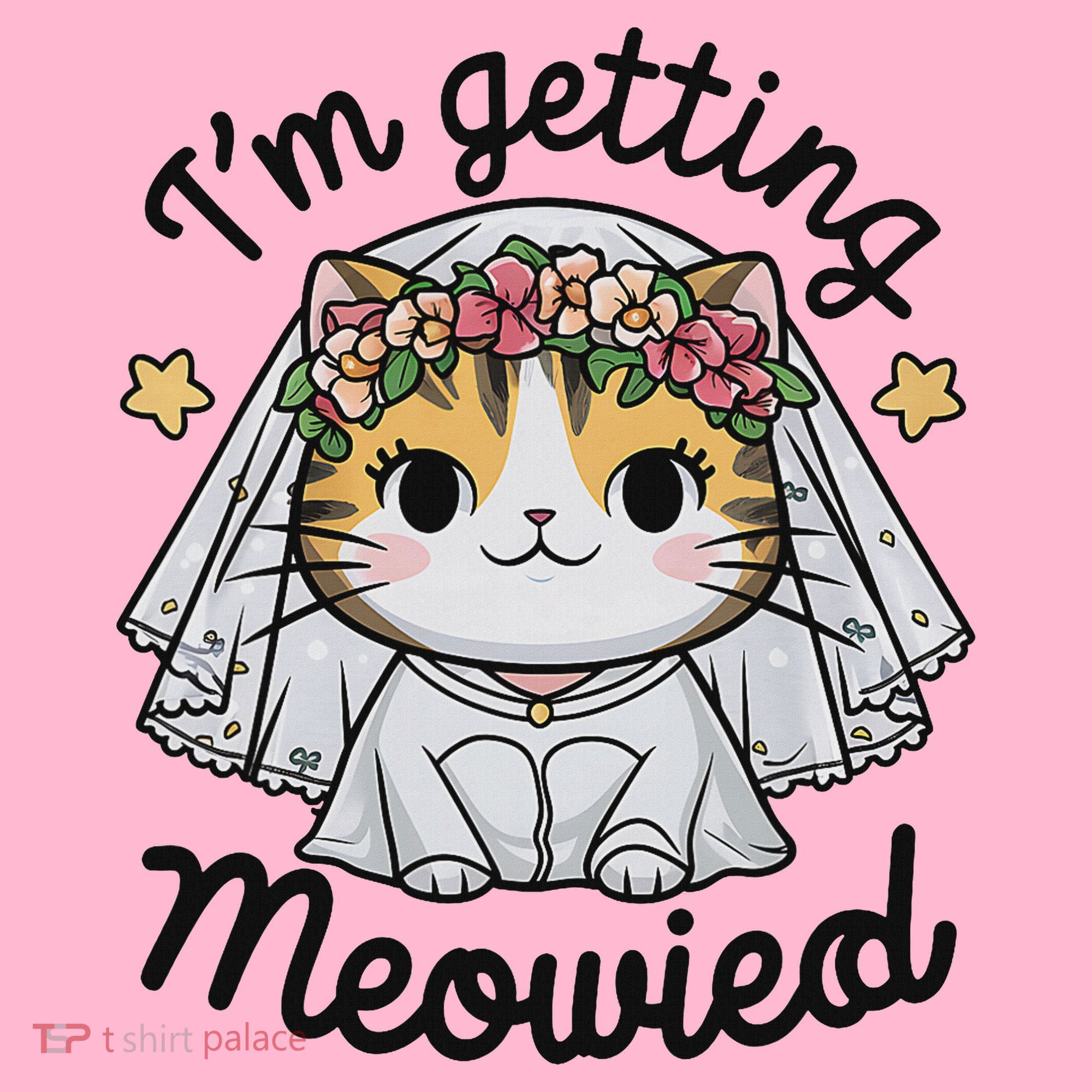 I'm Getting Meowied Bridesmaid Bachelorette Party Kawaii Cat Coaster