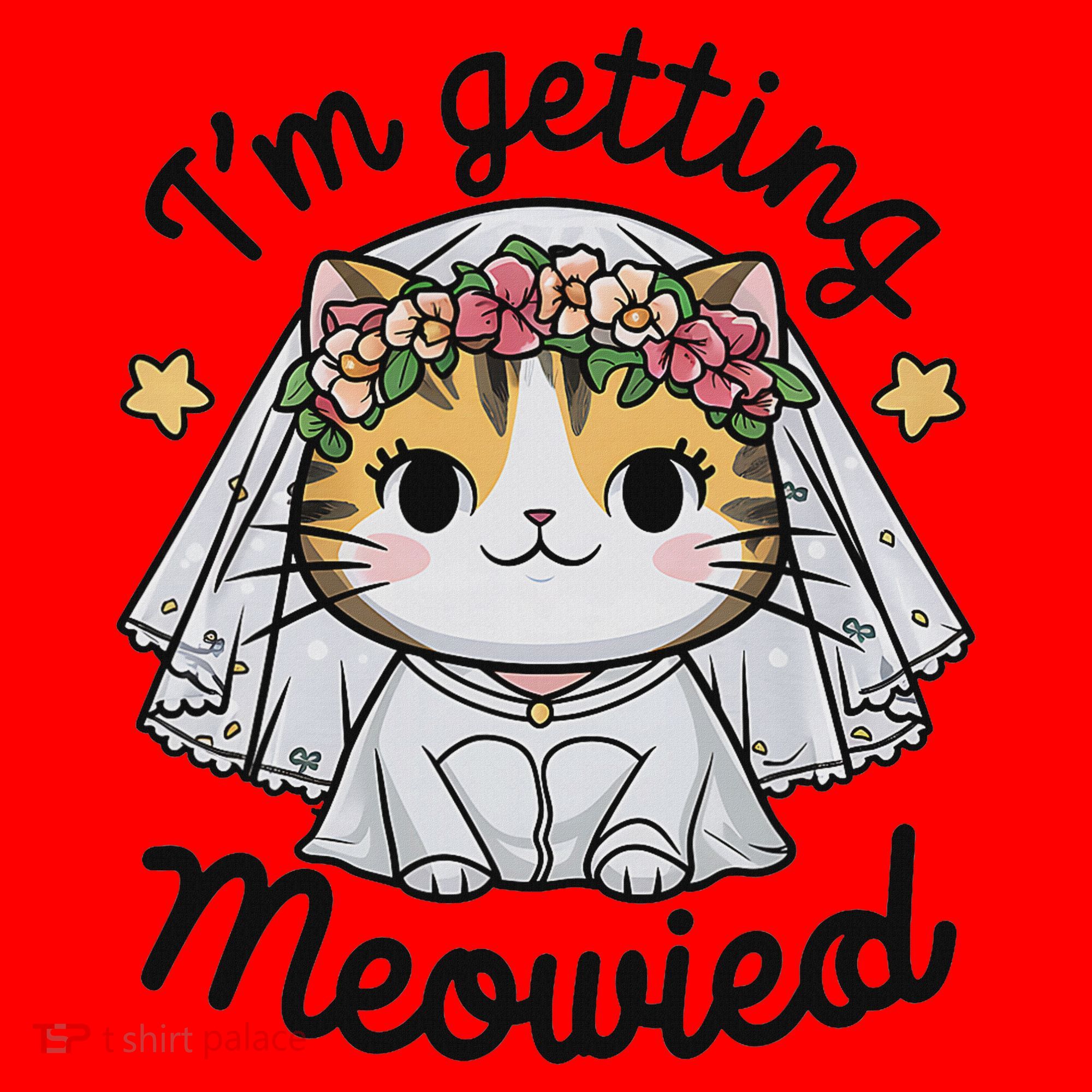 I'm Getting Meowied Bridesmaid Bachelorette Party Kawaii Cat Santa Hat