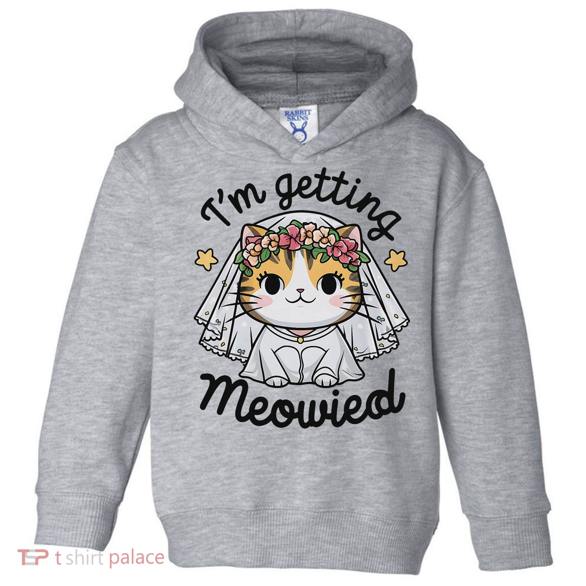 I'm Getting Meowied Bridesmaid Bachelorette Party Kawaii Cat Toddler Hoodie