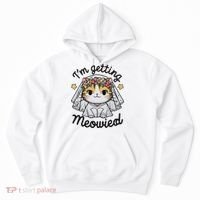 I'm Getting Meowied Bridesmaid Bachelorette Party Kawaii Cat Hoodie thumb 0