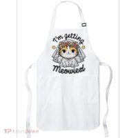 I'm Getting Meowied Bridesmaid Bachelorette Party Kawaii Cat Apron thumb 0