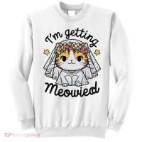 I'm Getting Meowied Bridesmaid Bachelorette Party Kawaii Cat Sweatshirt thumb 0