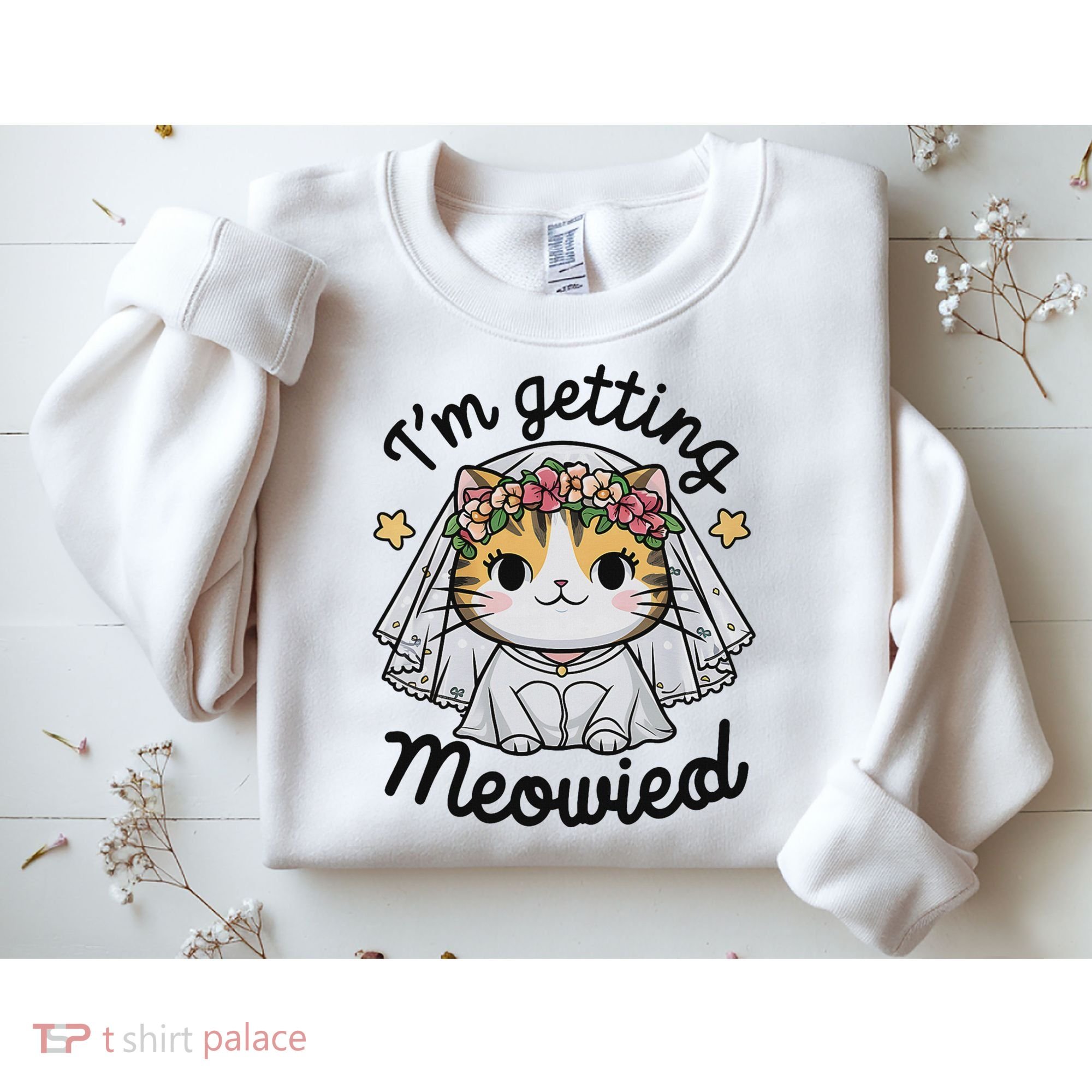 I'm Getting Meowied Bridesmaid Bachelorette Party Kawaii Cat Sweatshirt