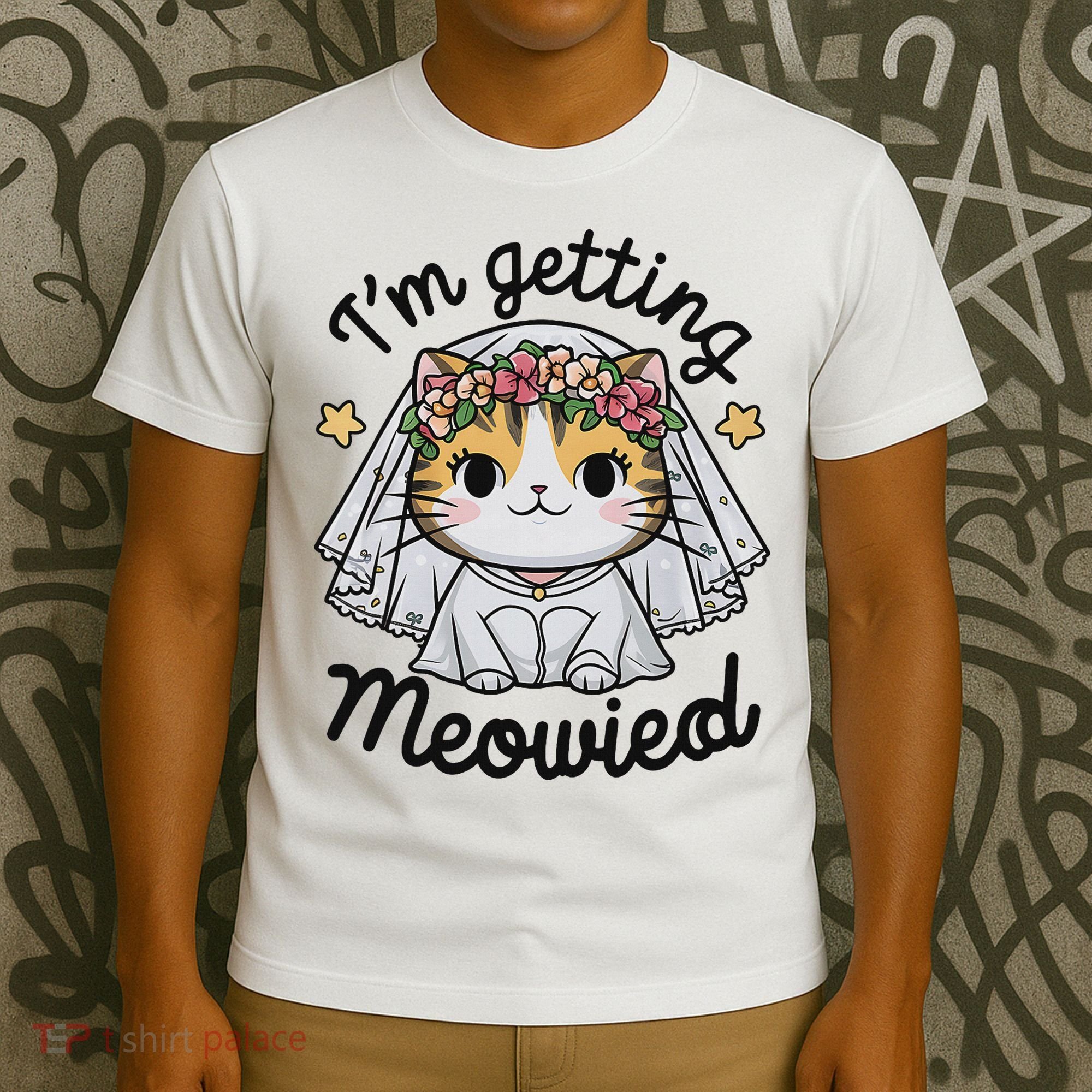 I'm Getting Meowied Bridesmaid Bachelorette Party Kawaii Cat T-Shirt