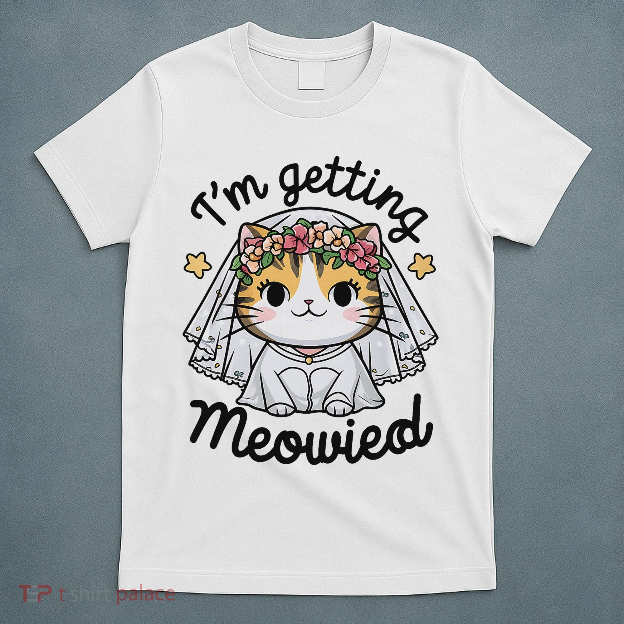 I'm Getting Meowied Bridesmaid Bachelorette Party Kawaii Cat T-Shirt