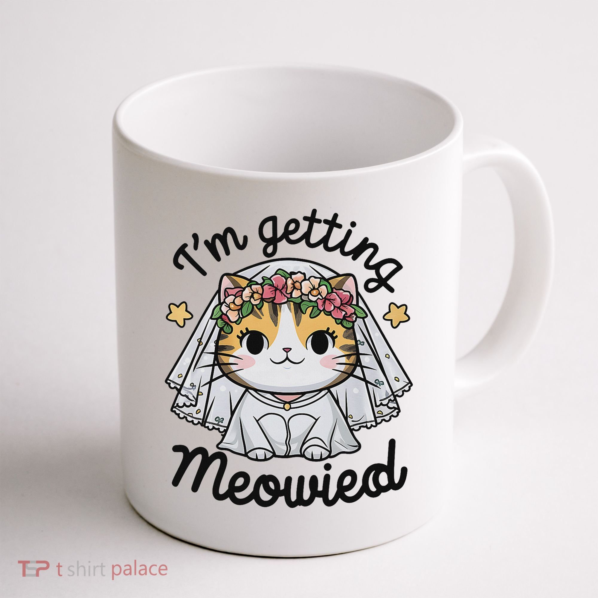 I'm Getting Meowied Bridesmaid Bachelorette Party Kawaii Cat Coffee Mug