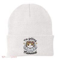 I'm Getting Meowied Bridesmaid Bachelorette Party Kawaii Cat Beanie thumb 0