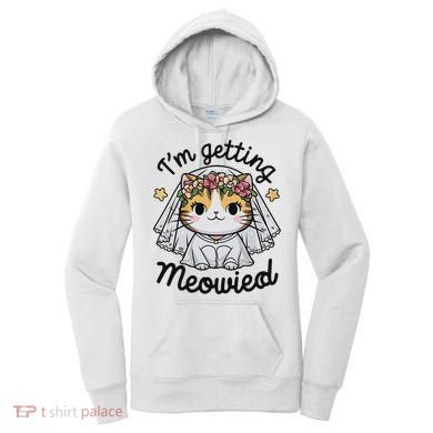 I'm Getting Meowied Bridesmaid Bachelorette Party Kawaii Cat Women's Hoodie