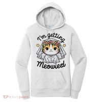 I'm Getting Meowied Bridesmaid Bachelorette Party Kawaii Cat Women's Hoodie thumb 0