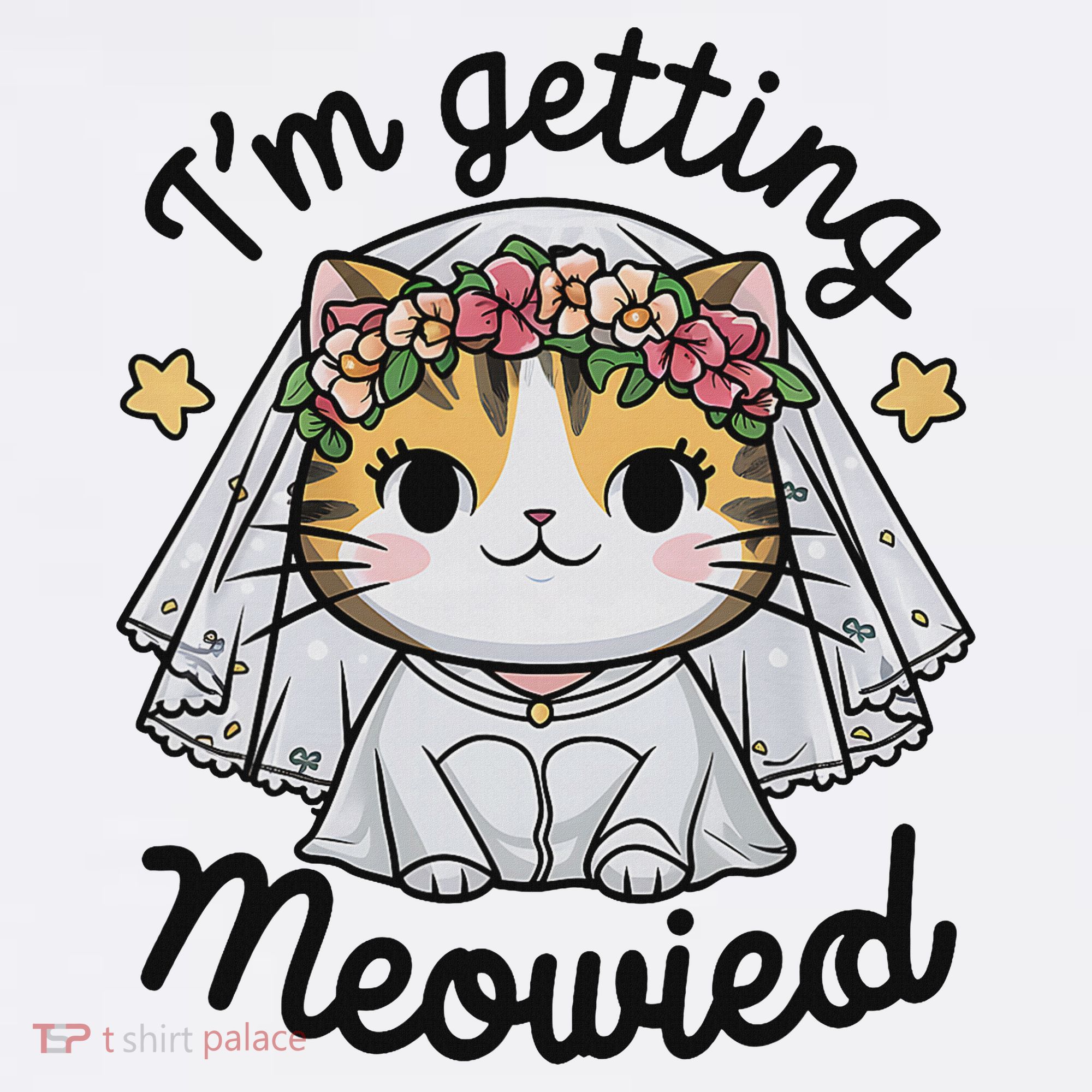 I'm Getting Meowied Bridesmaid Bachelorette Party Kawaii Cat Women's Hoodie