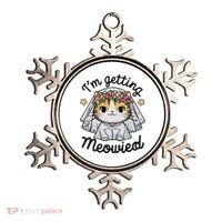 I'm Getting Meowied Bridesmaid Bachelorette Party Kawaii Cat Ornament thumb 0