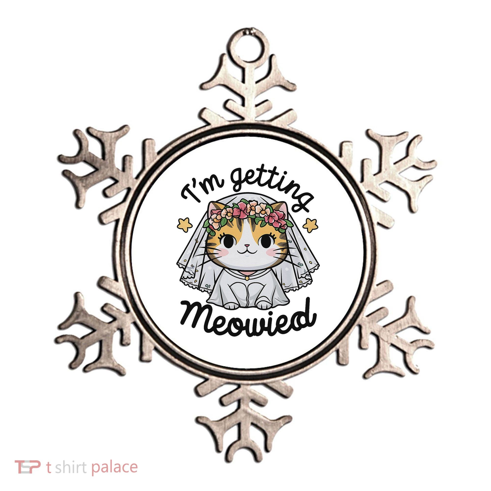 I'm Getting Meowied Bridesmaid Bachelorette Party Kawaii Cat Ornament