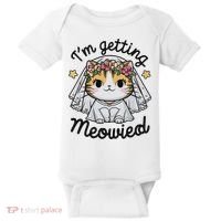 I'm Getting Meowied Bridesmaid Bachelorette Party Kawaii Cat Baby Bodysuit thumb 0