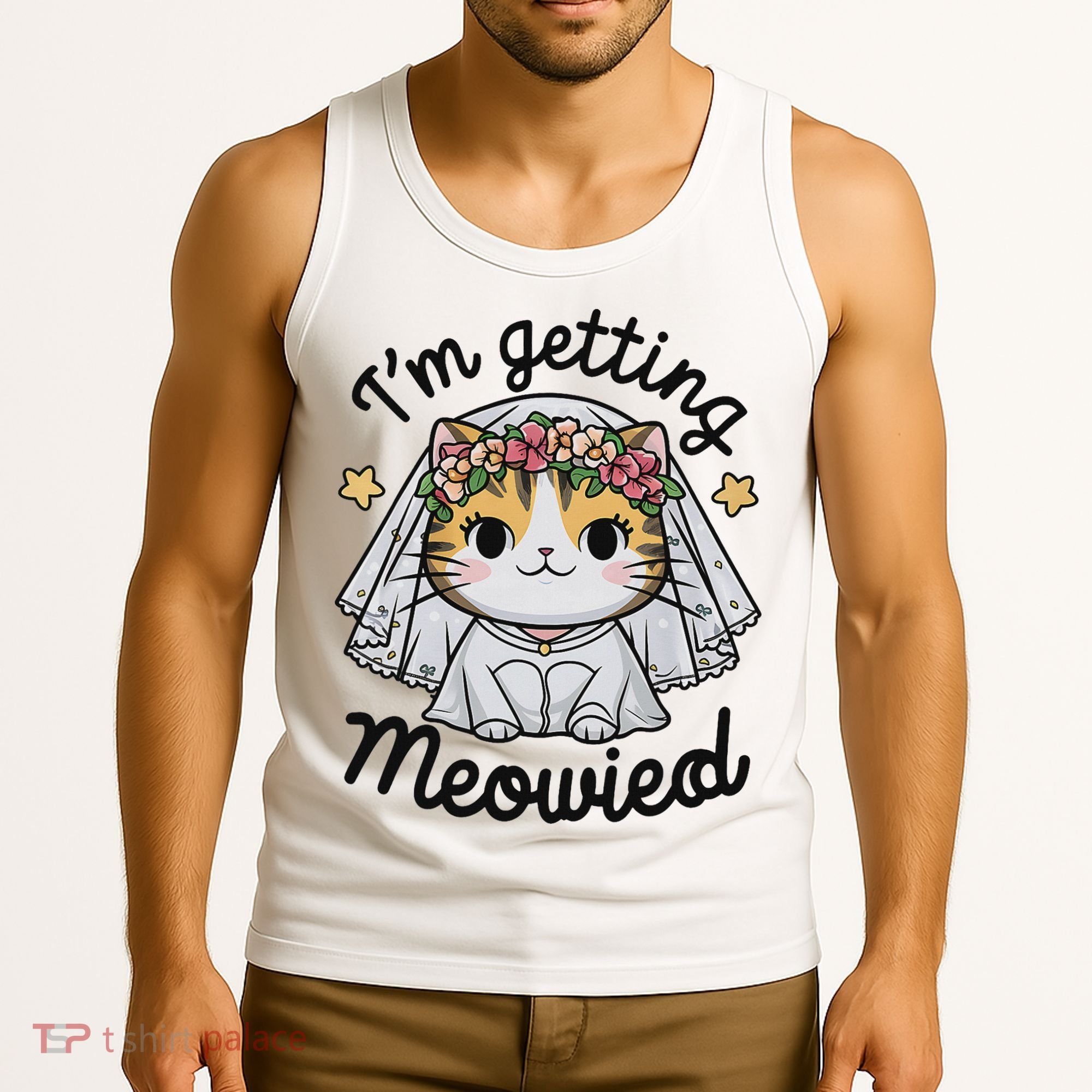 I'm Getting Meowied Bridesmaid Bachelorette Party Kawaii Cat Tank Top