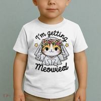 I'm Getting Meowied Bridesmaid Bachelorette Party Kawaii Cat Toddler T-Shirt thumb 2