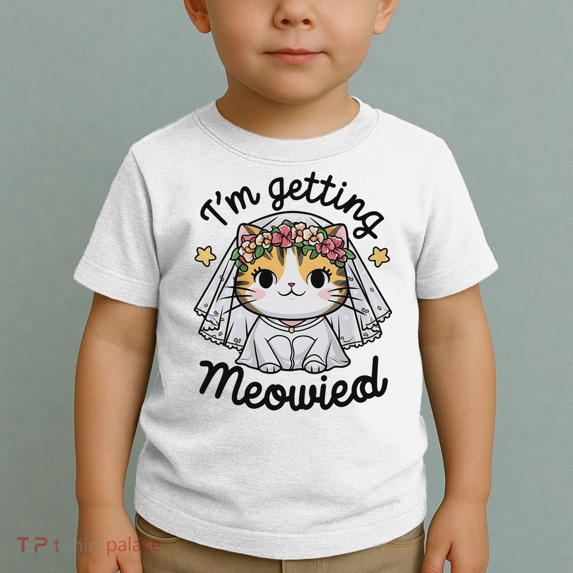 I'm Getting Meowied Bridesmaid Bachelorette Party Kawaii Cat Toddler T-Shirt