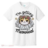 I'm Getting Meowied Bridesmaid Bachelorette Party Kawaii Cat Kids T-Shirt thumb 0