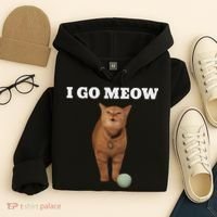 I Go Meow Cat Meme Hoodie thumb 4
