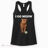I Go Meow Cat Meme Women's Tank Top thumb 0