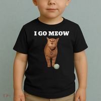 I Go Meow Cat Meme Toddler T-Shirt thumb 2