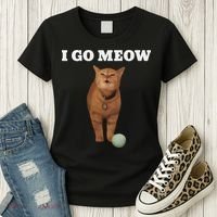 I Go Meow Cat Meme Women's T-Shirt thumb 3