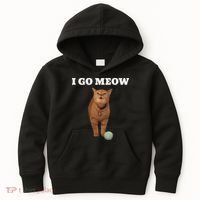 I Go Meow Cat Meme Kids Hoodie thumb 0