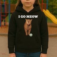 I Go Meow Cat Meme Kids Hoodie thumb 3