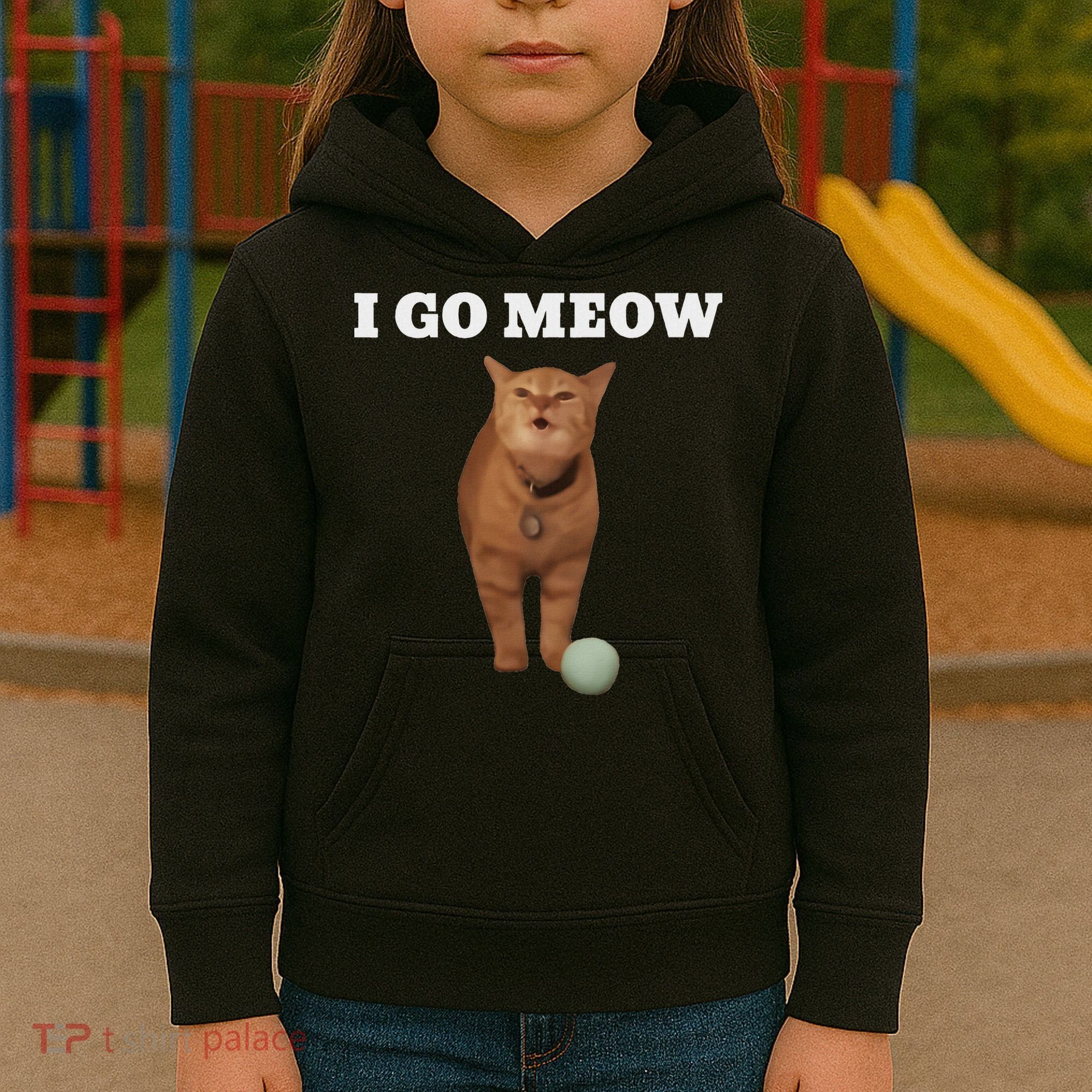 I Go Meow Cat Meme Kids Hoodie