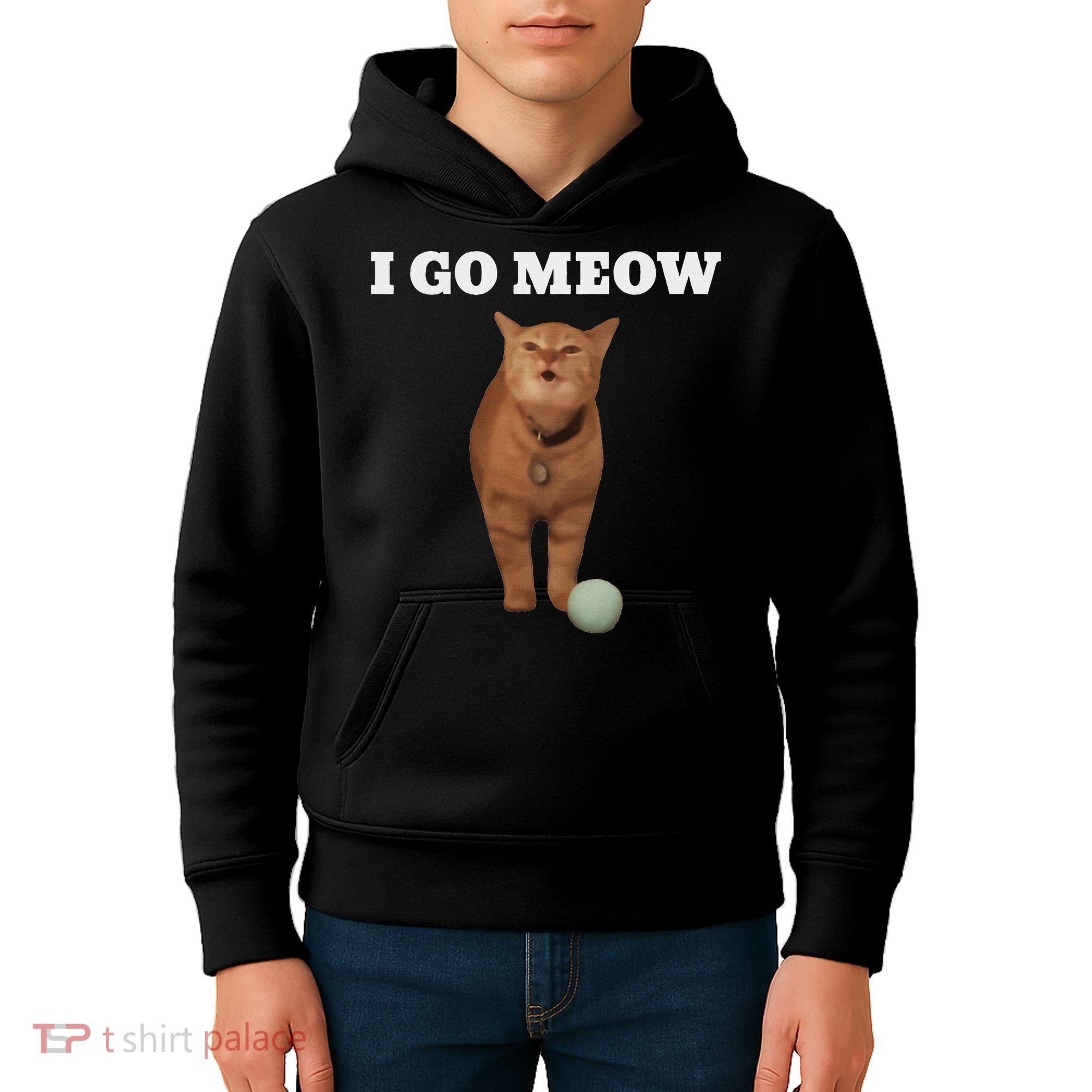 I Go Meow Cat Meme Kids Hoodie