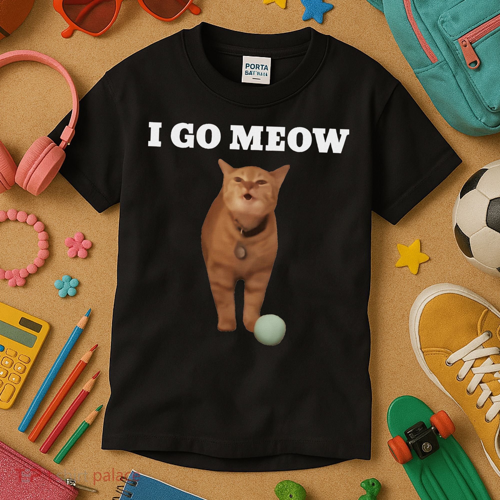I Go Meow Cat Meme Kids T-Shirt