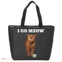 I Go Meow Cat Meme Tote Bag thumb 0