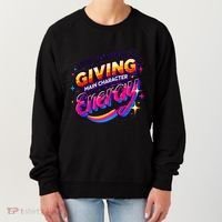 Its Giving Main Character Energy Viral Tiktok Phrase Motivational Self Empower Women's Sweatshirt thumb 0