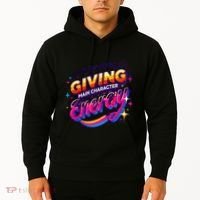 Its Giving Main Character Energy Viral Tiktok Phrase Motivational Self Empower Hoodie thumb 2