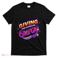 Its Giving Main Character Energy Viral Tiktok Phrase Motivational Self Empower T-Shirt thumb 0
