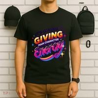 Its Giving Main Character Energy Viral Tiktok Phrase Motivational Self Empower T-Shirt thumb 6