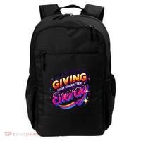 Its Giving Main Character Energy Viral Tiktok Phrase Motivational Self Empower Backpack thumb 0