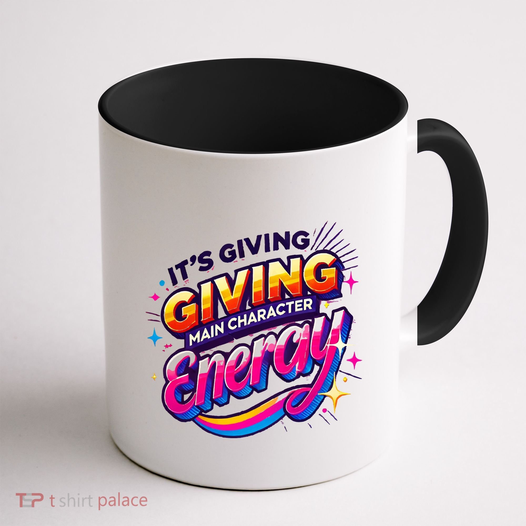 Its Giving Main Character Energy Viral Tiktok Phrase Motivational Self Empower Coffee Mug