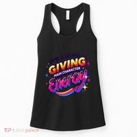 Its Giving Main Character Energy Viral Tiktok Phrase Motivational Self Empower Women's Tank Top thumb 0