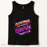 Its Giving Main Character Energy Viral Tiktok Phrase Motivational Self Empower Tank Top thumb 2