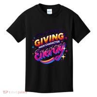 Its Giving Main Character Energy Viral Tiktok Phrase Motivational Self Empower Kids T-Shirt thumb 0