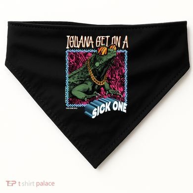 Iguana Get On A Sick One USA-Made Doggie Bandana