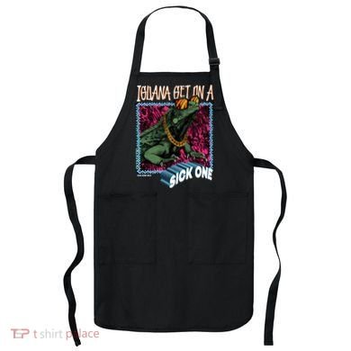 Iguana Get On A Sick One Apron