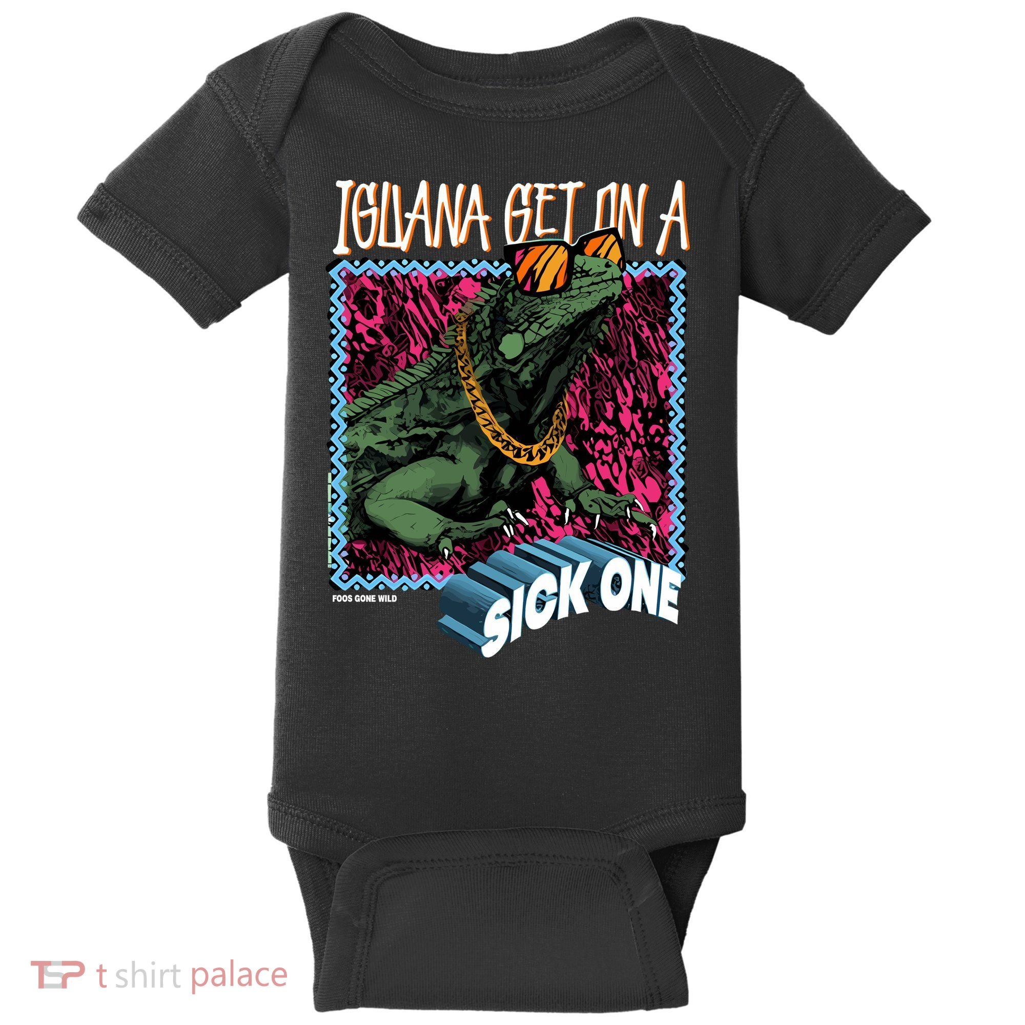 Iguana Get On A Sick One Baby Bodysuit