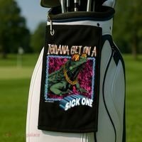 Iguana Get On A Sick One Golf Towel thumb 2