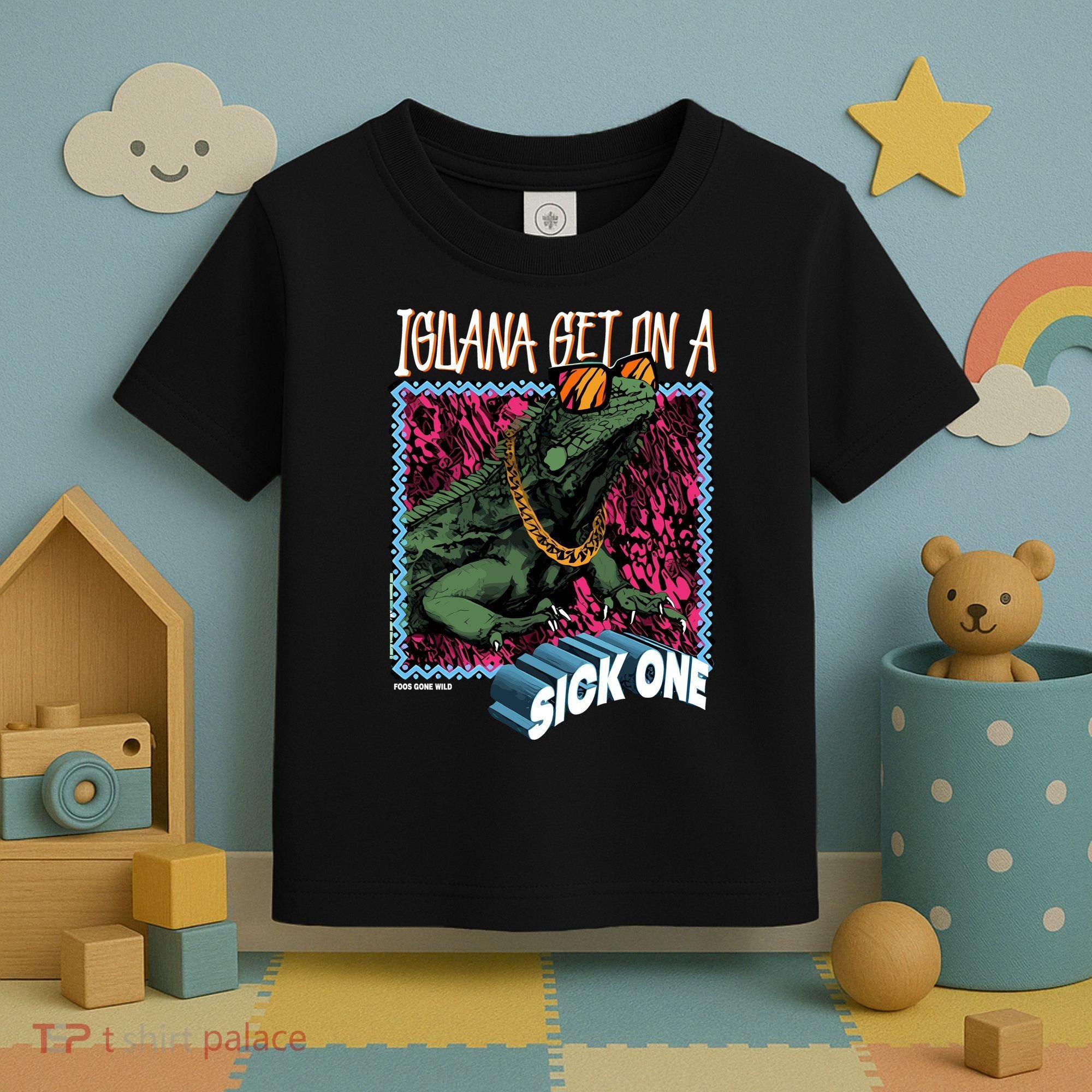 Iguana Get On A Sick One Toddler T-Shirt