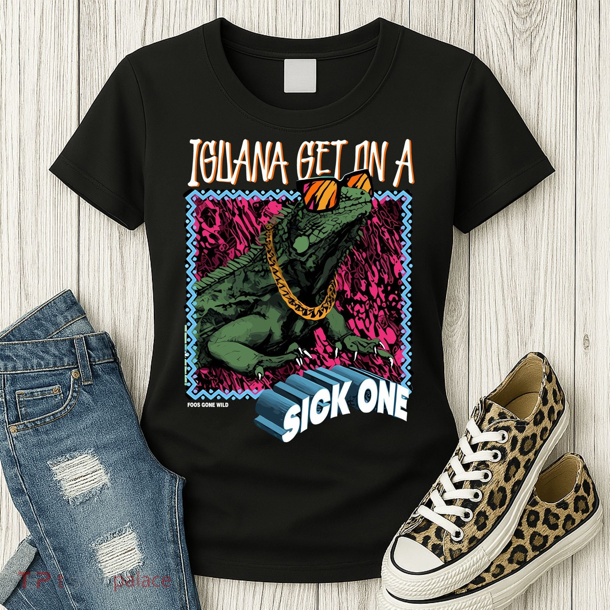 Iguana Get On A Sick One Women's T-Shirt